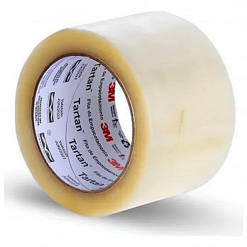 Fita Para Embalagem 3m Tartan 369 Transparente 72mm X 100m