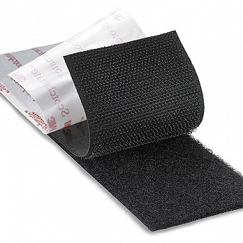 FECHO SCOTCHMATE GANCHO SJ-3526 25MM PRETO 1 METRO