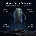 Carregador Universal para Carro Elétrico  MF Power Wallbox 7kW 220V 32A