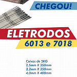 Eletrodo Solda E6013 2,5 Mm Caixa 5 Kg Aço Ferro Metal