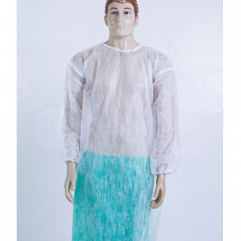 AVENTAL PROCEDIMENTO MANGA LONGA PUNHO ELÁSTICO SOFT BRANCO PACOTE 10 UNIDADES ANADONA