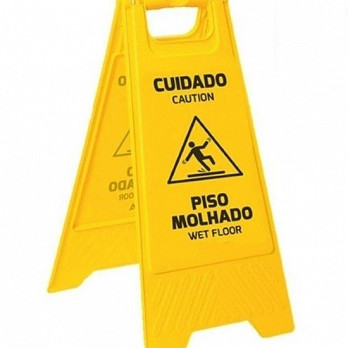 CAVALETE DUPLO CUIDADO PISO MOLHADO PLASTCOR