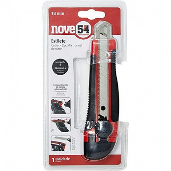 ESTILETE 18MM EMBORRACHADO NOVE54