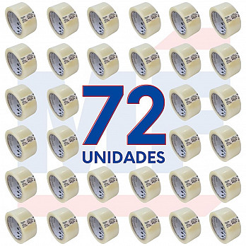 FITA DE EMBALAGEM 369 TRANSPARENTE TARTAN™ 48 MM x 100 M CAIXA COM 72 ROLOS