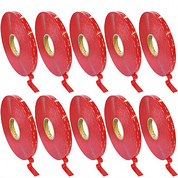 FITA DUPLA FACE VHB 4910 1,0MM TRANSPARENTE 12MMX33M CAIXA COM 18 ROLOS