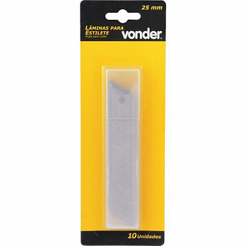 LAMINA PARA ESTILETE 25MM CX10UN VONDER