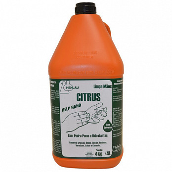 LIMPA MÃOS HELP HAND CITRUS GALÃO 4KG/4L HENLAU
