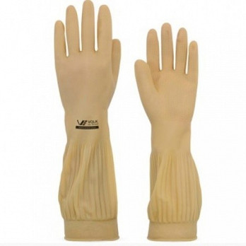 LUVA LÁTEX RANHURADA 40CM CA15100 VOLK