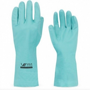 LUVA NITRÍLICA VERDE C/FORRO CA16313 VOLK