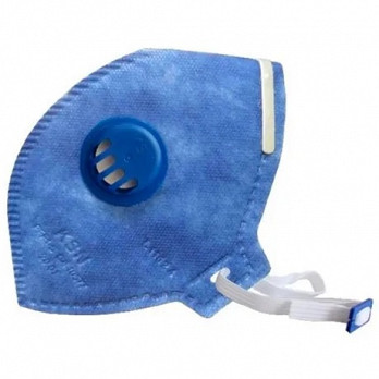 RESPIRADOR DOBRÁVEL PFF3 COM VÁLVULA AZUL CA40909 MFQ