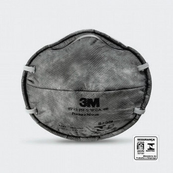 RESPIRADOR 8713 PFF1 CONCHA SEM VÁLVULA VO CARVÃO CA 448 3M